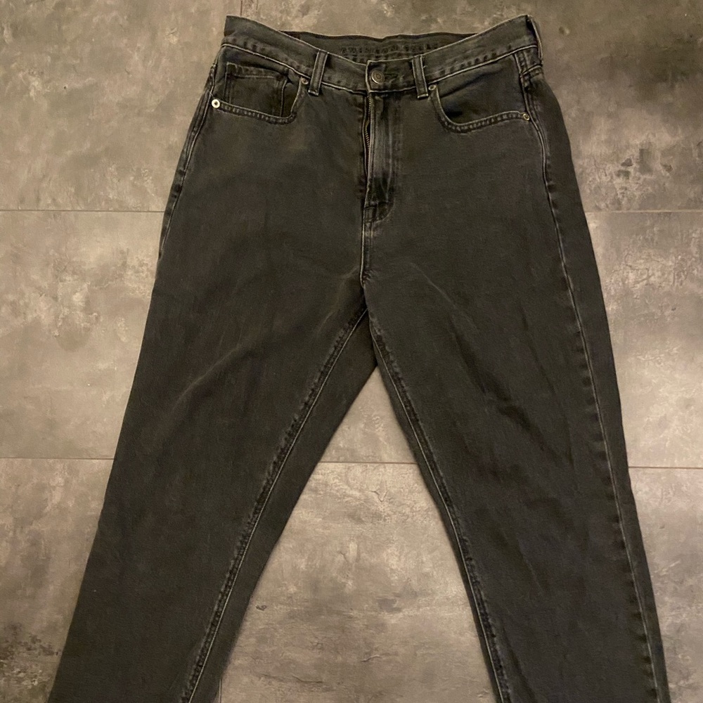 American Eagle Black Mom Jeans